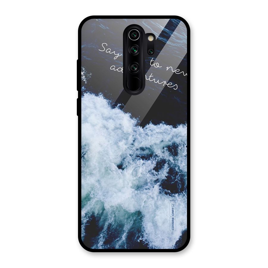 Adventures Glass Back Case for Redmi Note 8 Pro