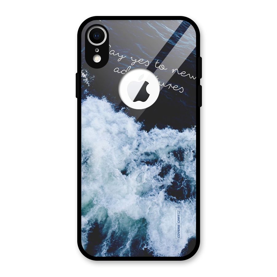 Adventures Glass Back Case for iPhone XR Logo Cut