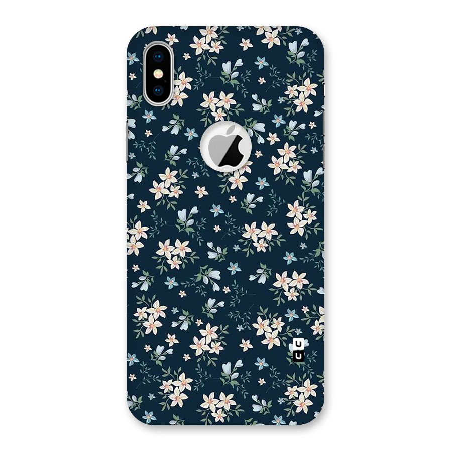 Aesthetic Bloom Back Case for iPhone X Logo Cut
