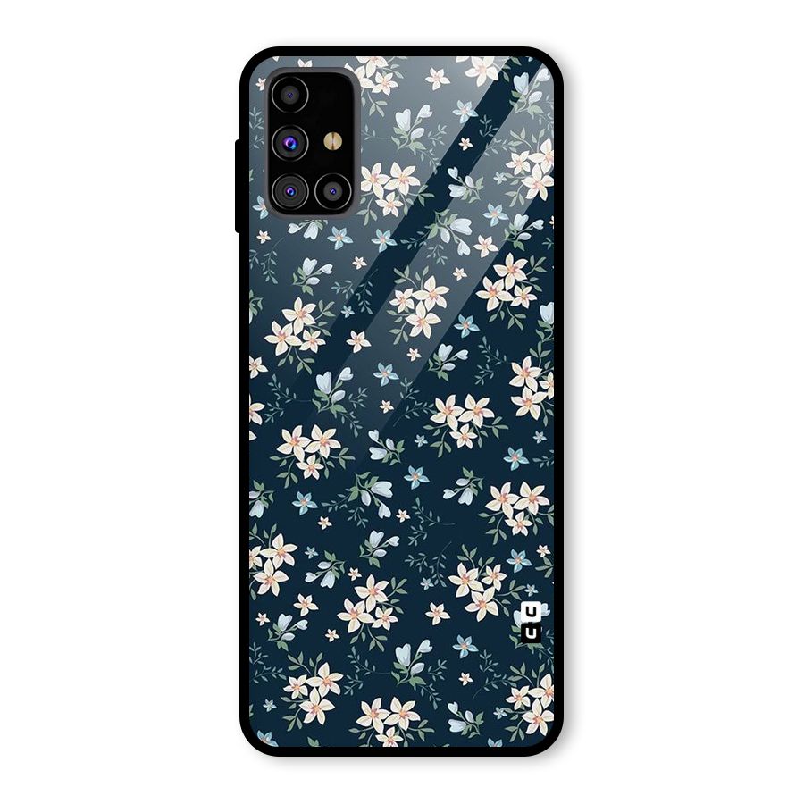 Aesthetic Bloom Glass Back Case for Galaxy M31s