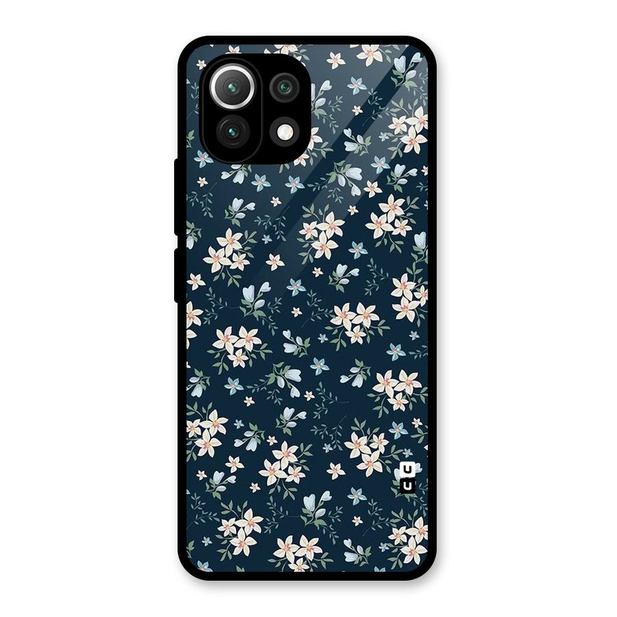 Aesthetic Bloom Glass Back Case for Mi 11 Lite NE 5G