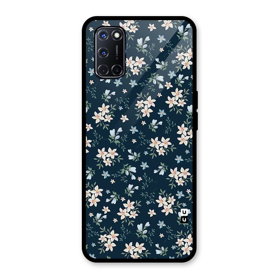Aesthetic Bloom Glass Back Case for Oppo A52