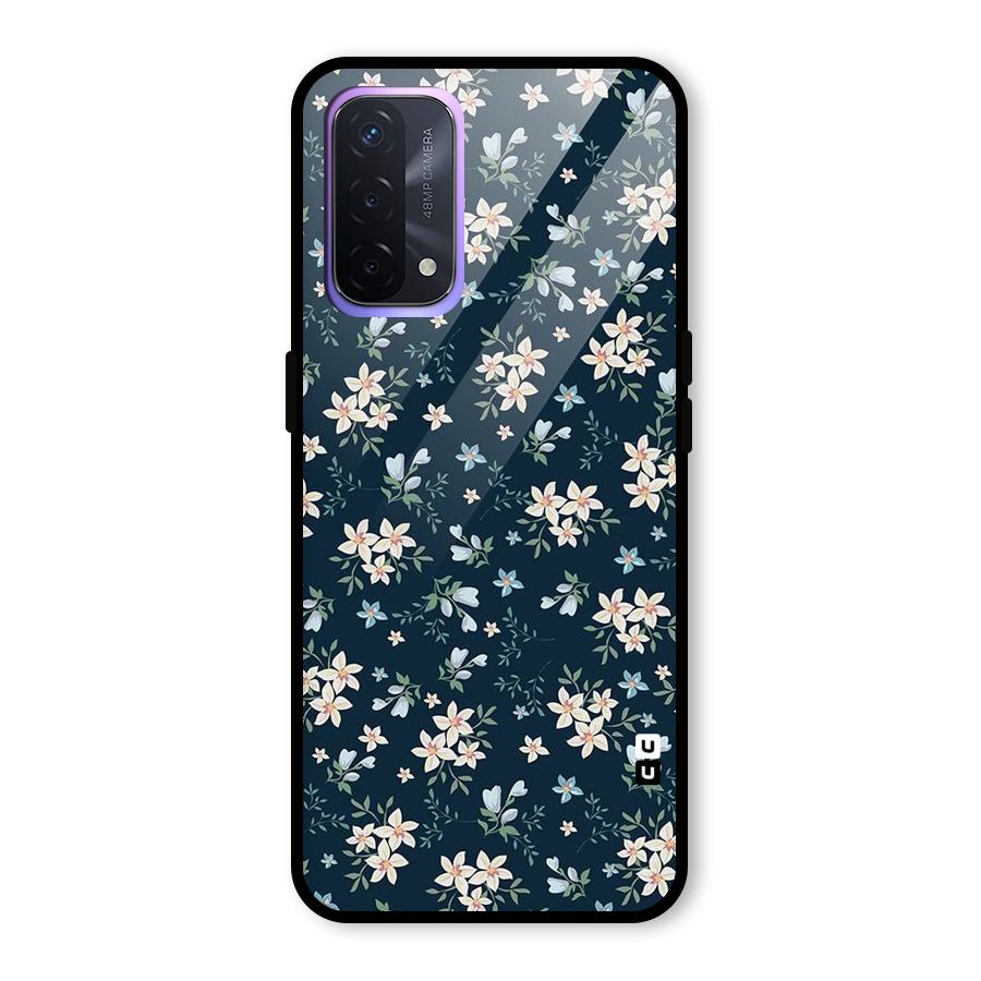 Aesthetic Bloom Glass Back Case for Oppo A74 5G