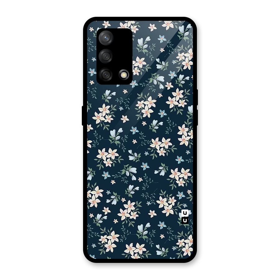 Aesthetic Bloom Glass Back Case for Oppo F19