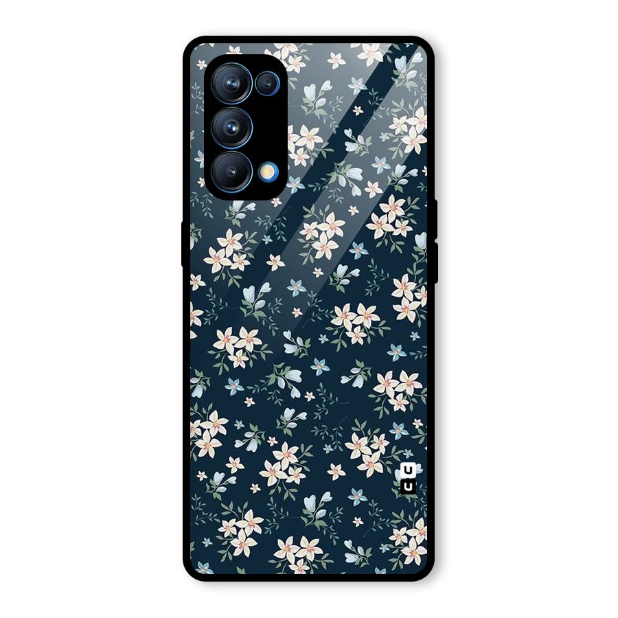Aesthetic Bloom Glass Back Case for Oppo Reno5 Pro 5G
