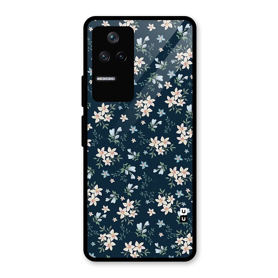 Aesthetic Bloom Glass Back Case for Poco F4 5G
