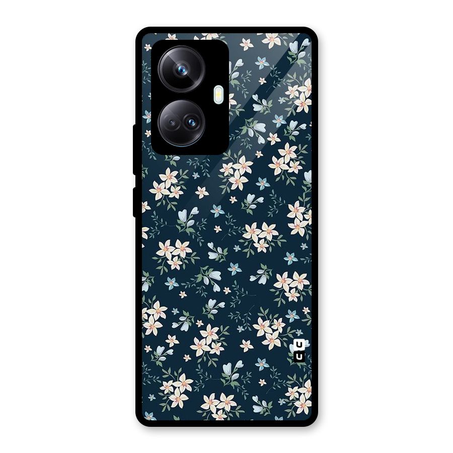 Aesthetic Bloom Glass Back Case for Realme 10 Pro Plus
