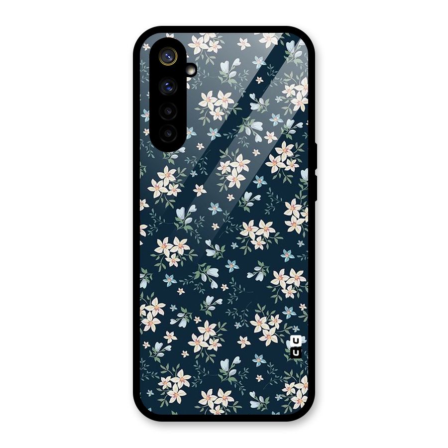 Aesthetic Bloom Glass Back Case for Realme 6i