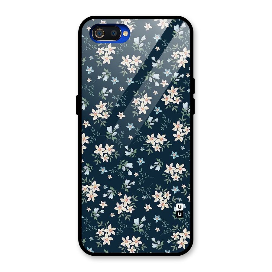 Aesthetic Bloom Glass Back Case for Realme C2