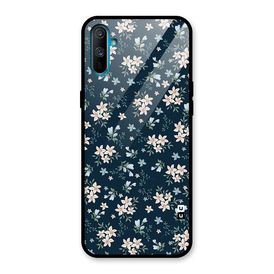 Aesthetic Bloom Glass Back Case for Realme C3