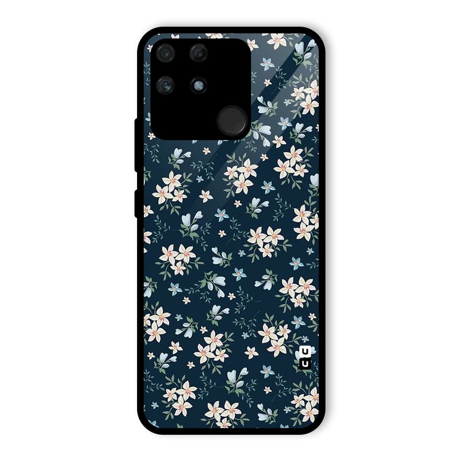 Aesthetic Bloom Glass Back Case for Realme Narzo 50A