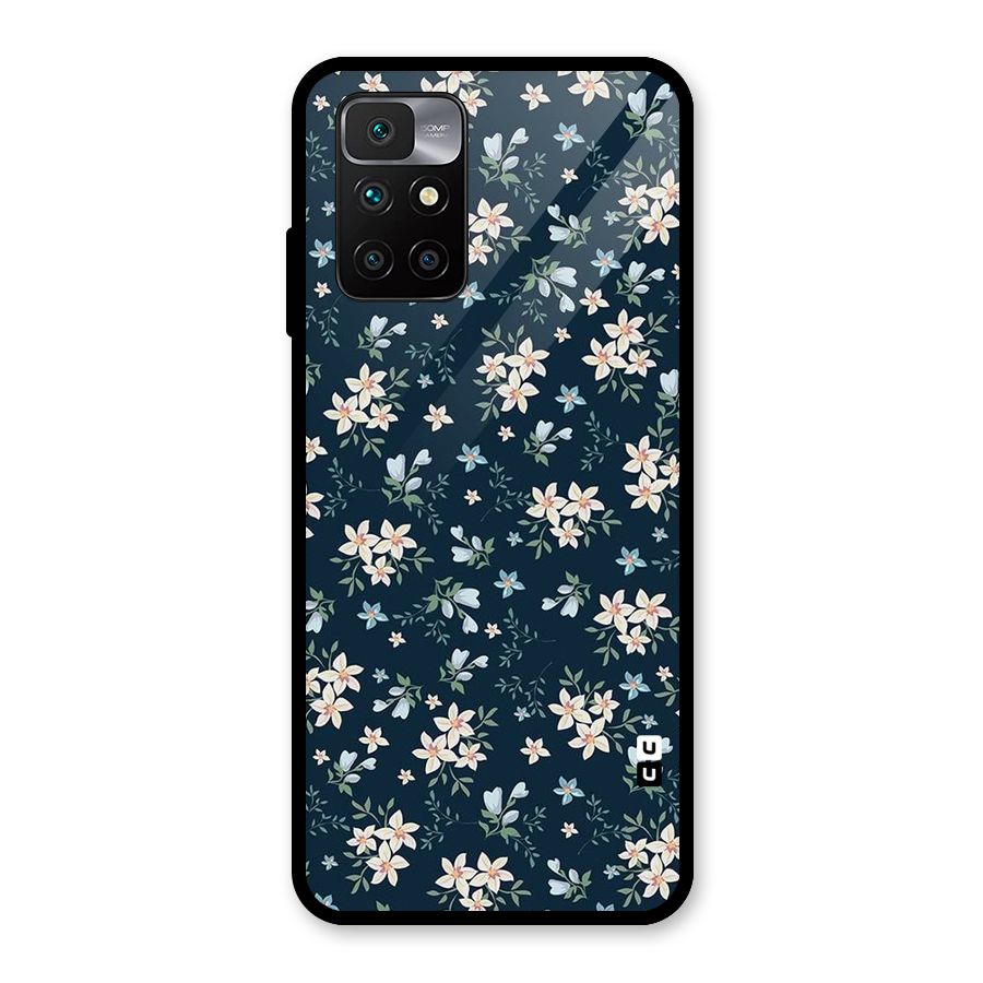 Aesthetic Bloom Glass Back Case for Redmi 10 Prime