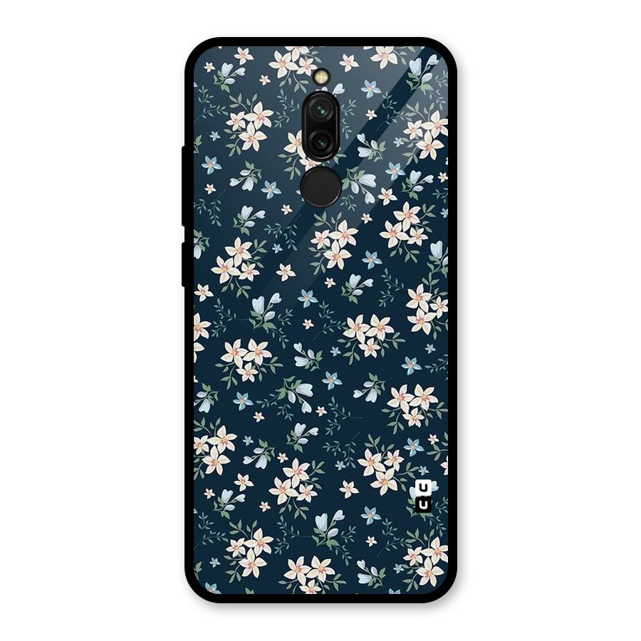 Aesthetic Bloom Glass Back Case for Redmi 8