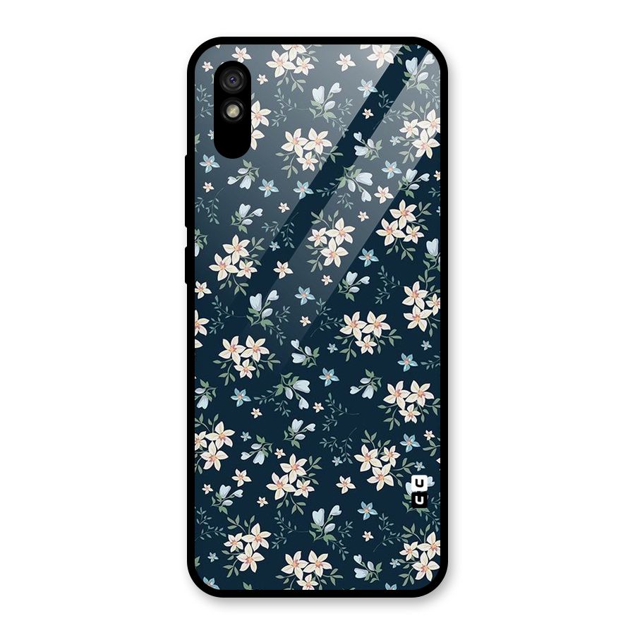 Aesthetic Bloom Glass Back Case for Redmi 9A