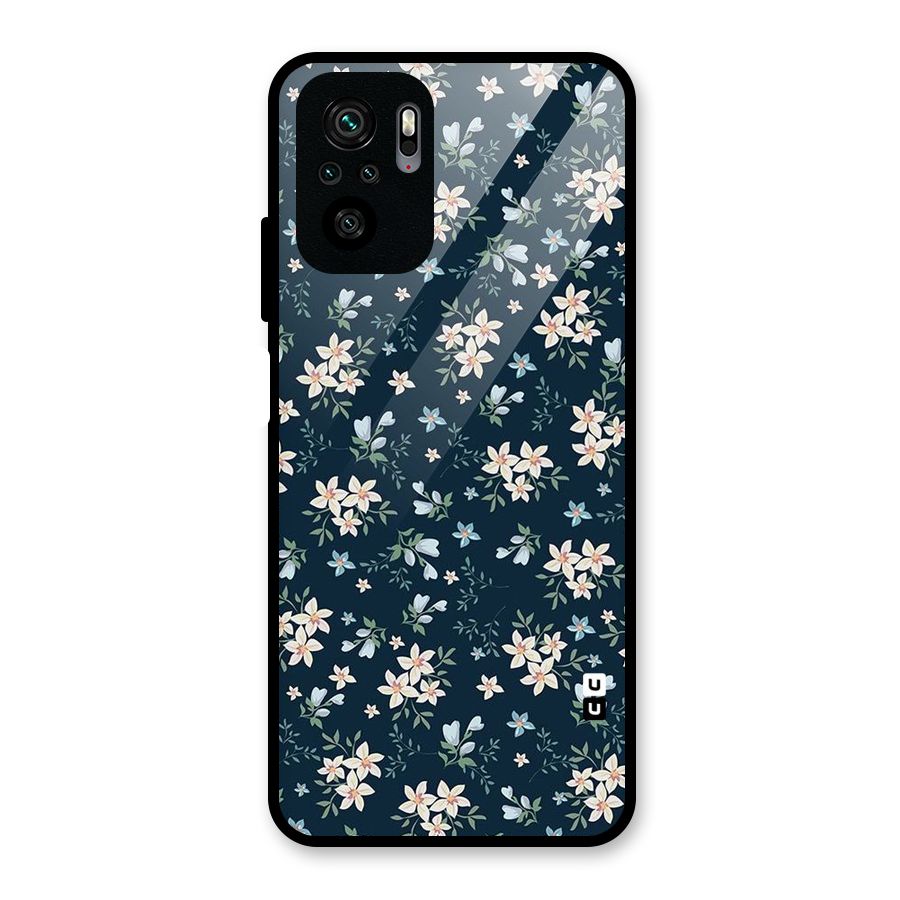 Aesthetic Bloom Glass Back Case for Redmi Note 10S