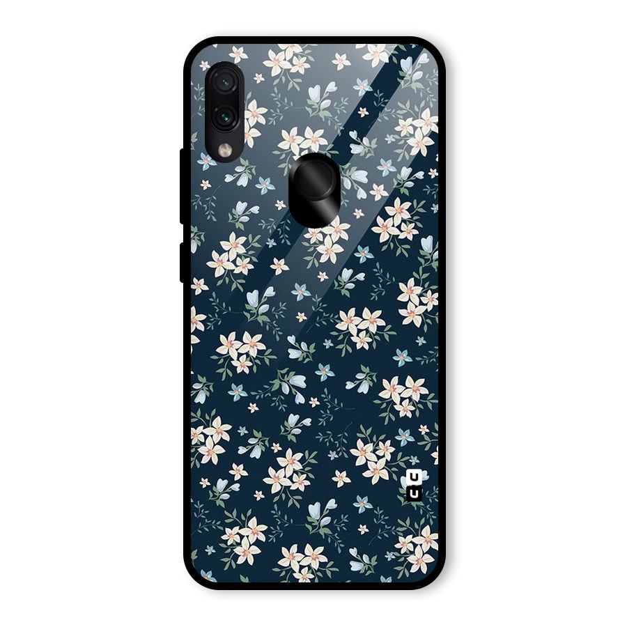 Aesthetic Bloom Glass Back Case for Redmi Note 7 Pro