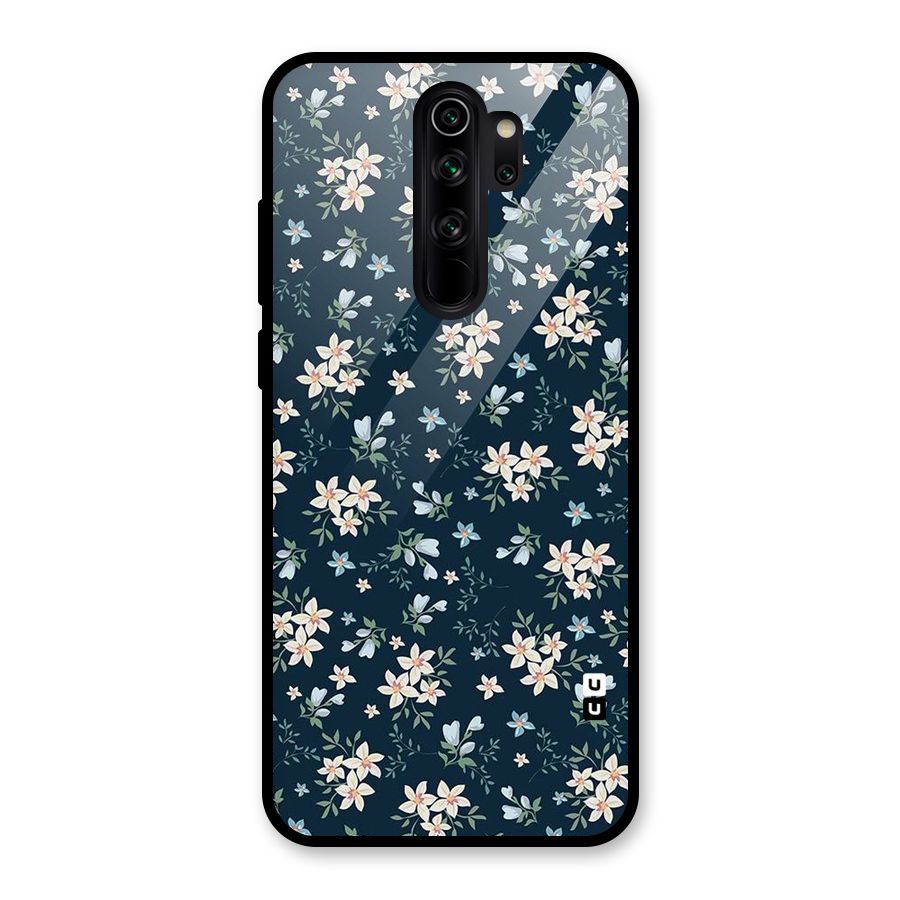 Aesthetic Bloom Glass Back Case for Redmi Note 8 Pro