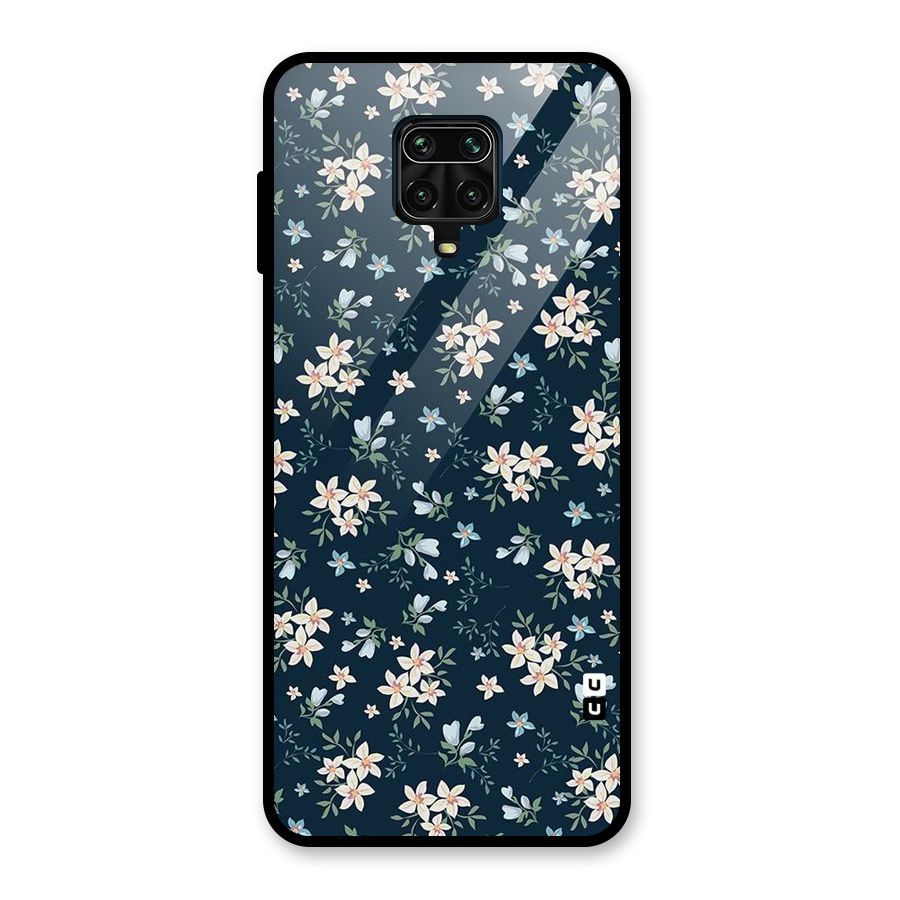 Aesthetic Bloom Glass Back Case for Redmi Note 9 Pro
