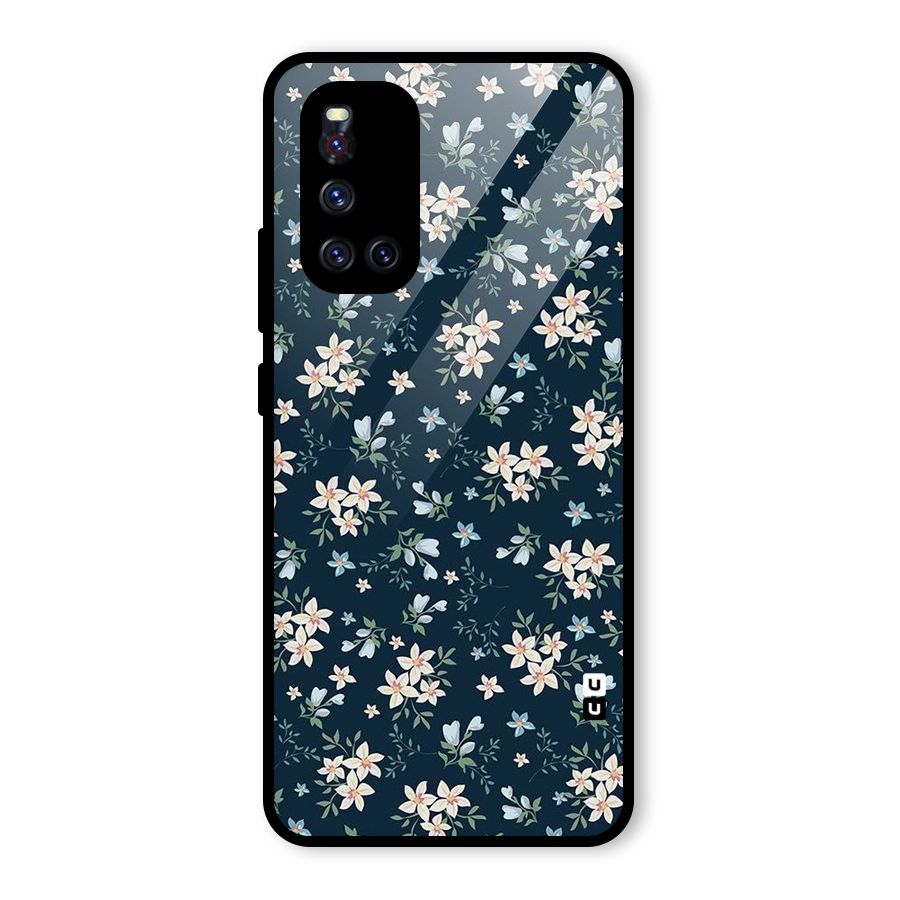 Aesthetic Bloom Glass Back Case for Vivo V19