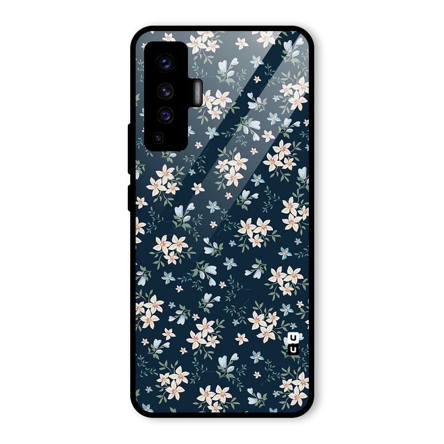 Aesthetic Bloom Glass Back Case for Vivo X50