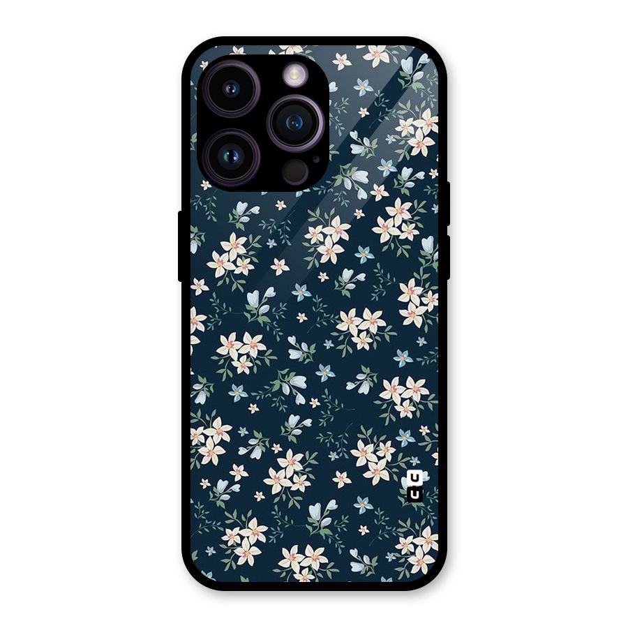 Aesthetic Bloom Glass Back Case for iPhone 14 Pro Max