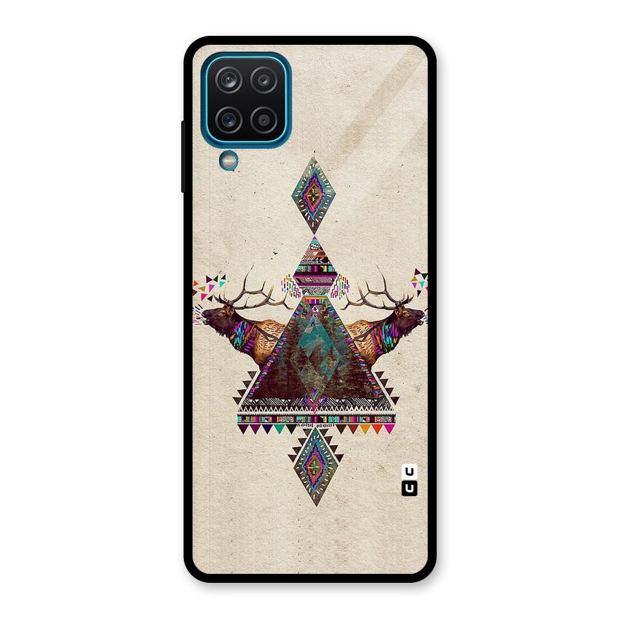 Aesthetic Bull Glass Back Case for Galaxy A12