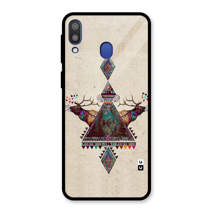Aesthetic Bull Glass Back Case for Galaxy M20
