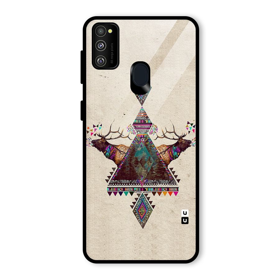 Aesthetic Bull Glass Back Case for Galaxy M30s
