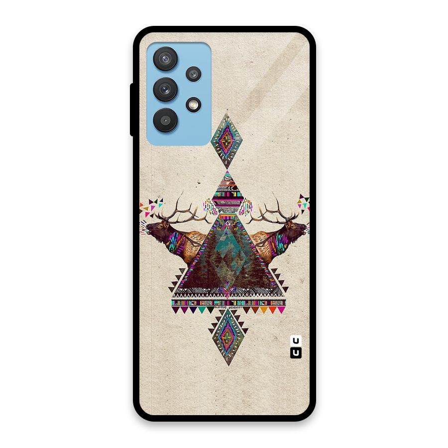 Aesthetic Bull Glass Back Case for Galaxy M32 5G