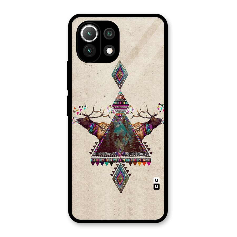 Aesthetic Bull Glass Back Case for Mi 11 Lite