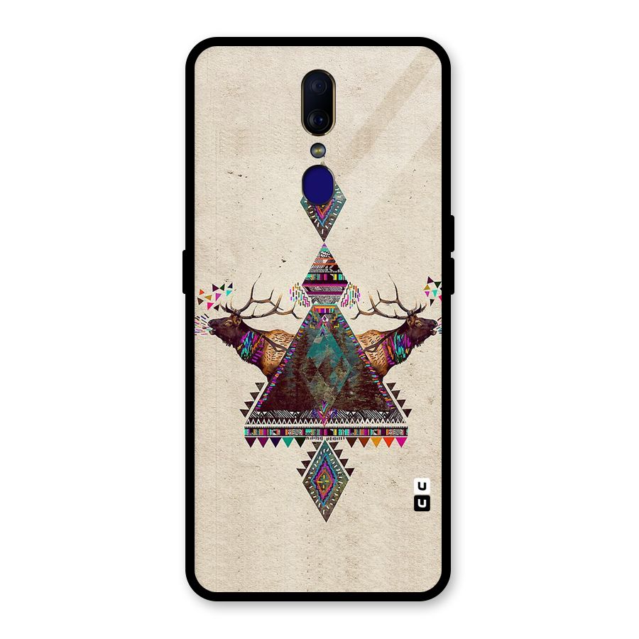 Aesthetic Bull Glass Back Case for Oppo F11