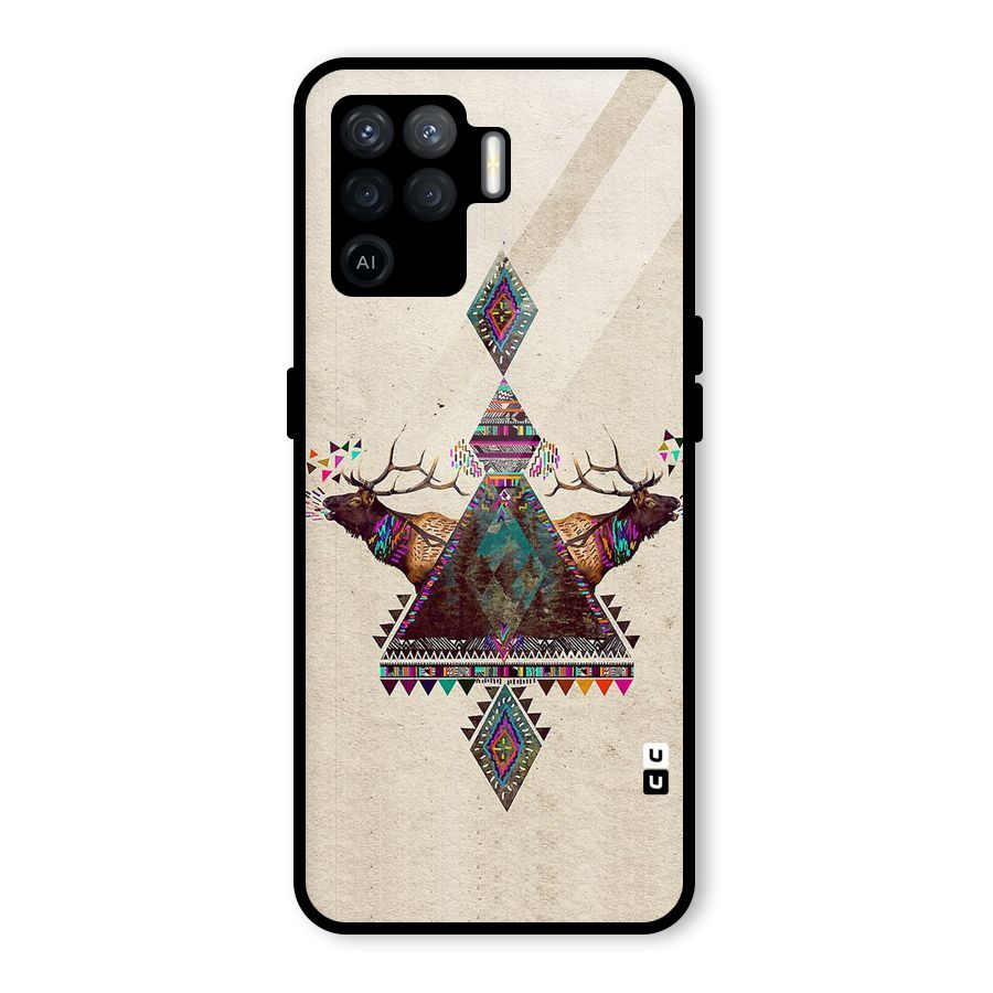 Aesthetic Bull Glass Back Case for Oppo F19 Pro