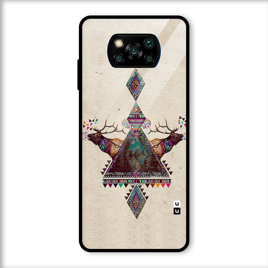 Aesthetic Bull Glass Back Case for Poco X3