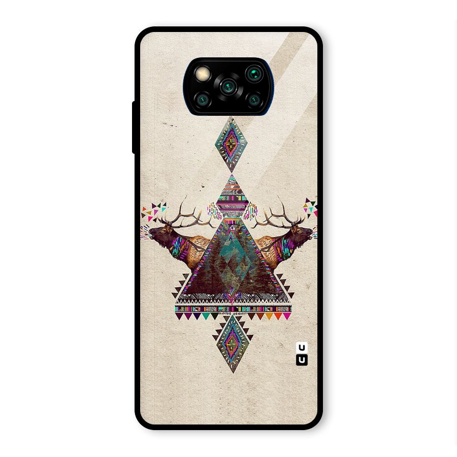 Aesthetic Bull Glass Back Case for Poco X3 Pro