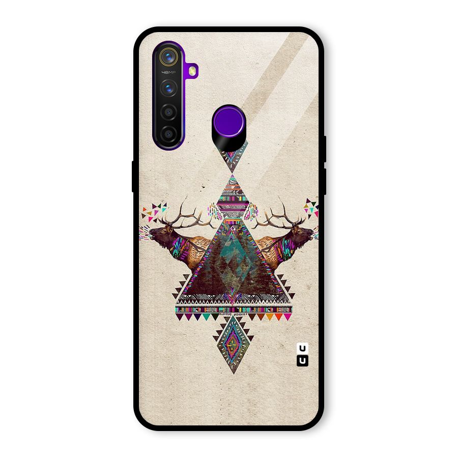 Aesthetic Bull Glass Back Case for Realme 5 Pro