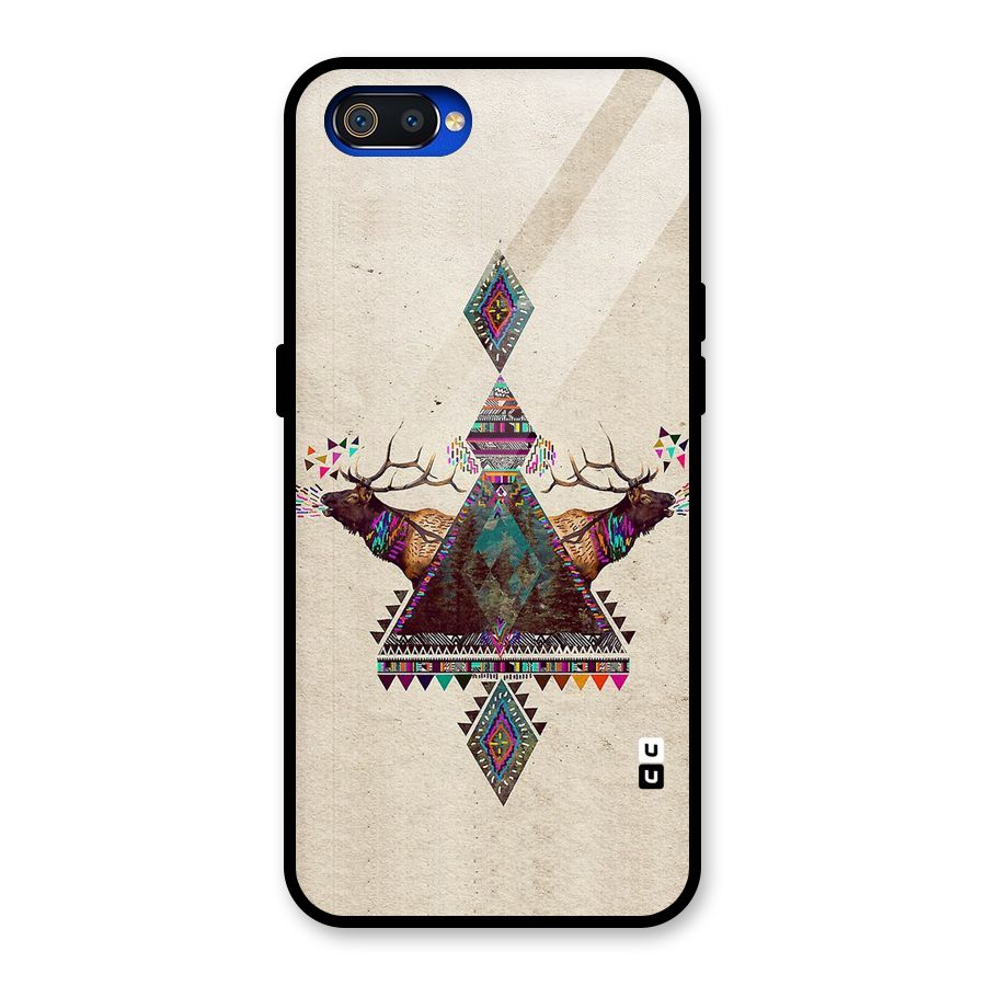 Aesthetic Bull Glass Back Case for Realme C2