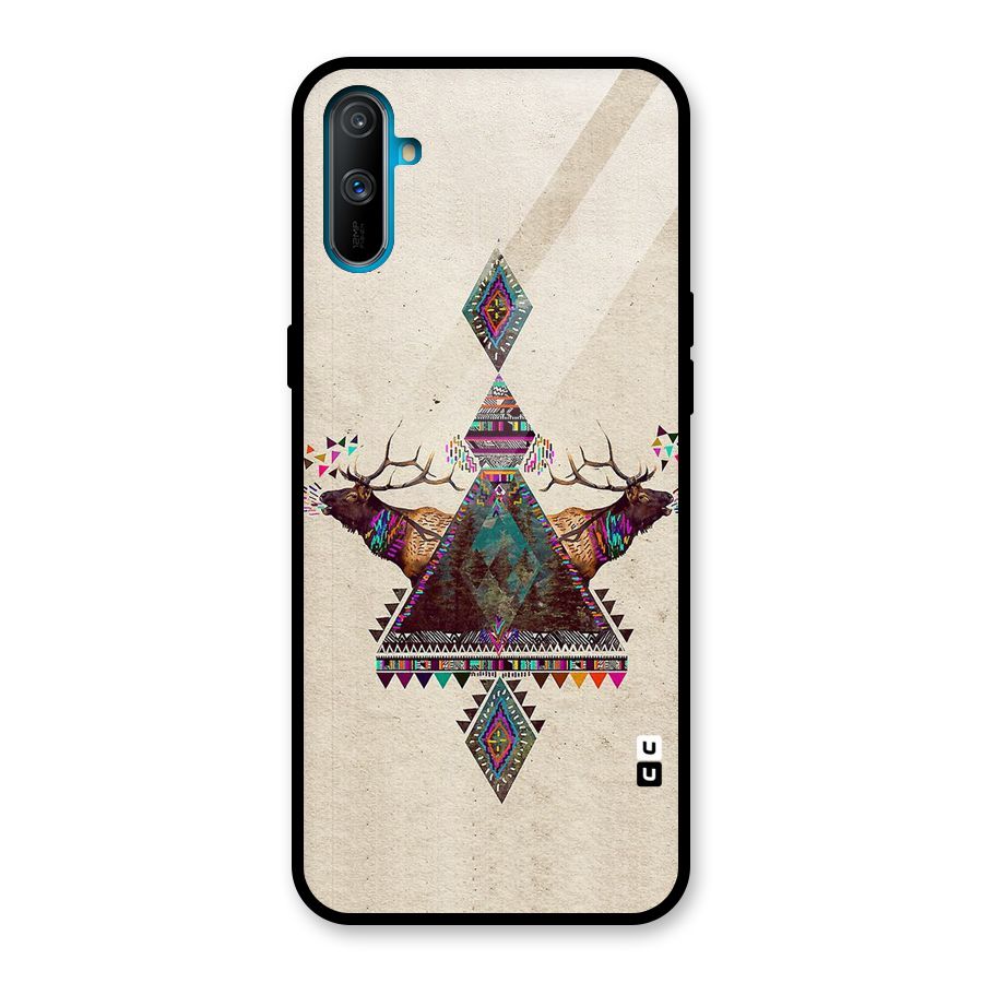 Aesthetic Bull Glass Back Case for Realme C3