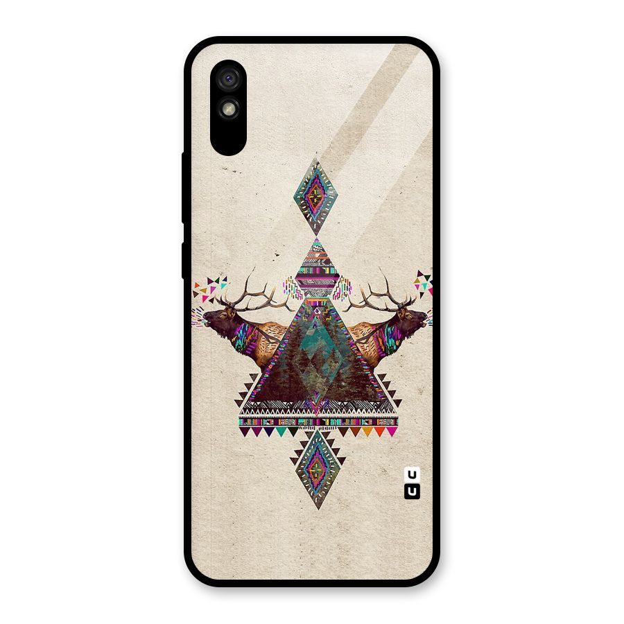 Aesthetic Bull Glass Back Case for Redmi 9A