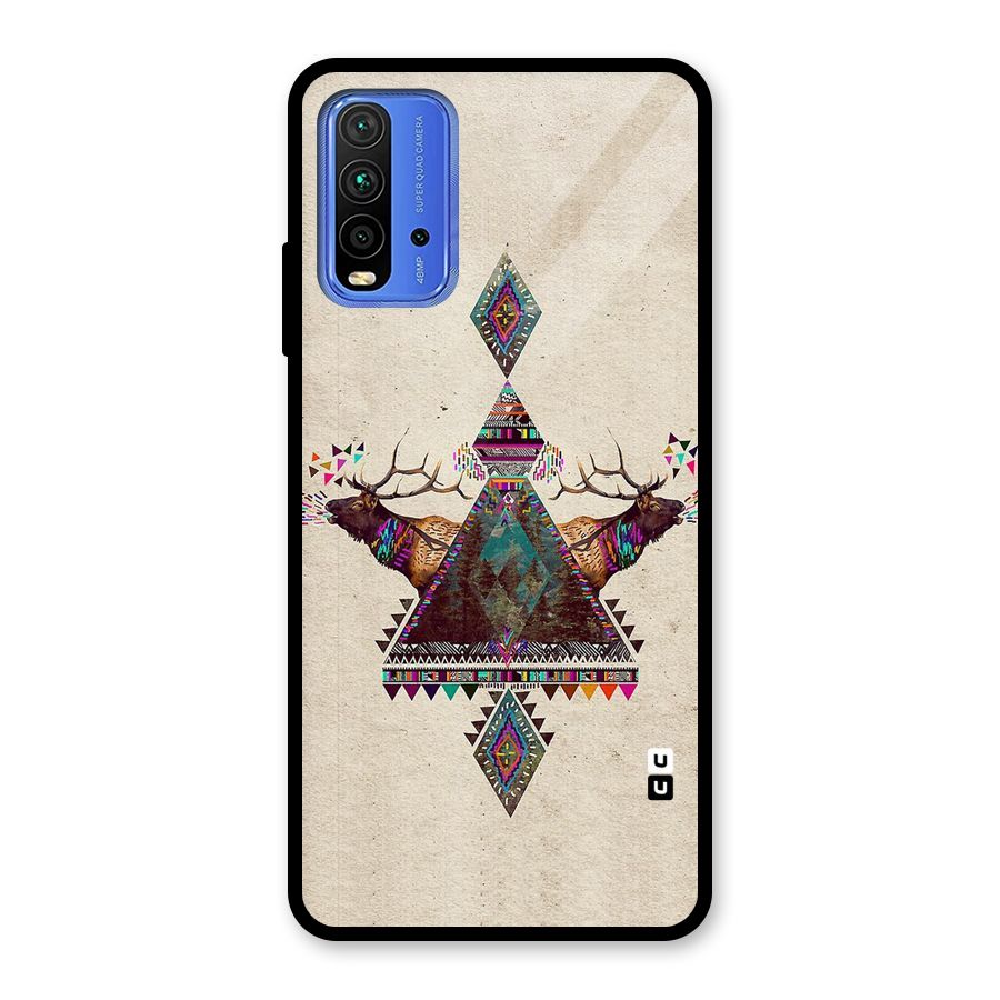 Aesthetic Bull Glass Back Case for Redmi 9 Power