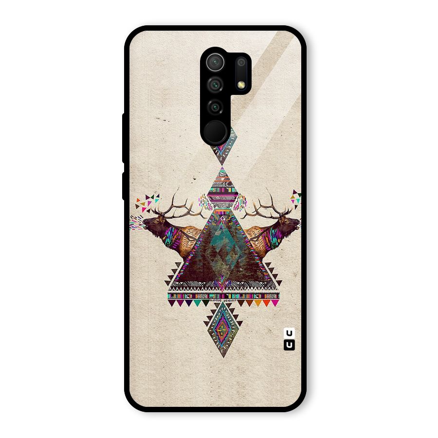 Aesthetic Bull Glass Back Case for Redmi 9 Prime