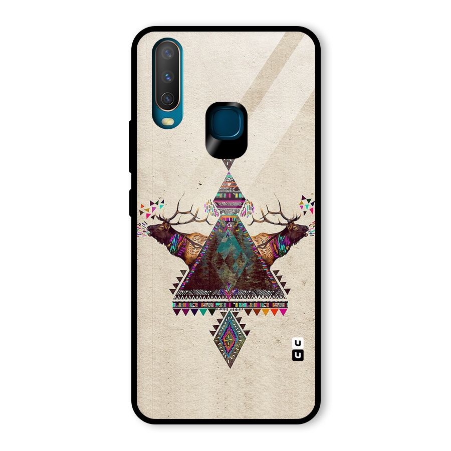 Aesthetic Bull Glass Back Case for Vivo U10