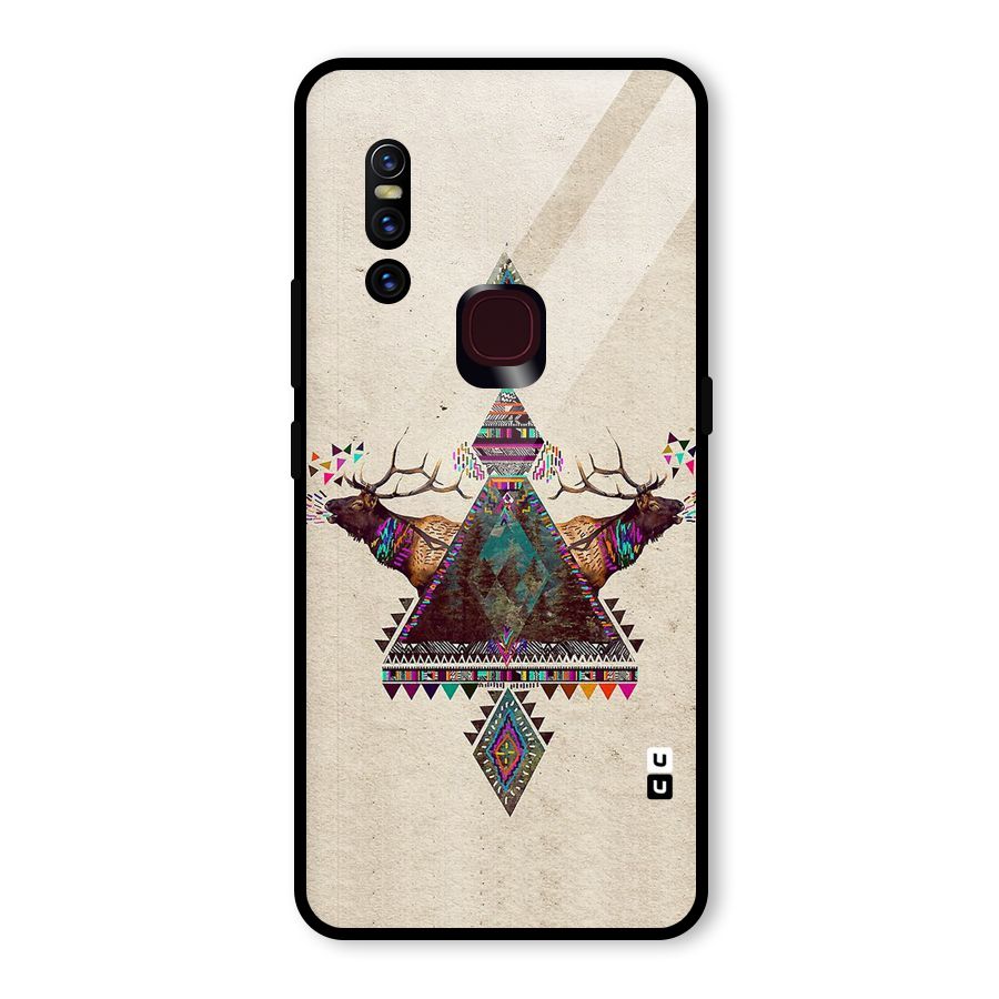 Aesthetic Bull Glass Back Case for Vivo V15