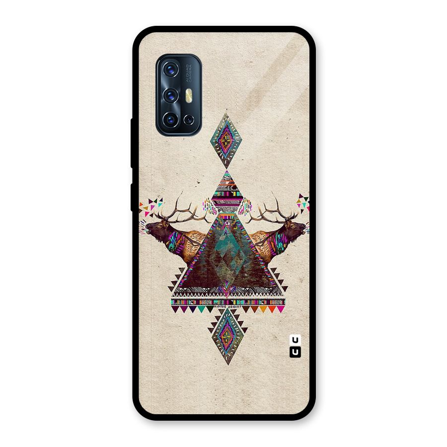 Aesthetic Bull Glass Back Case for Vivo V17