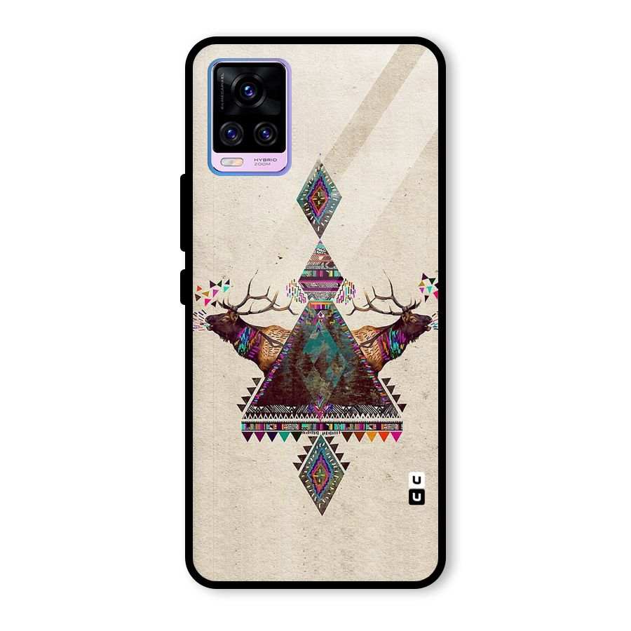 Aesthetic Bull Glass Back Case for Vivo V20 Pro