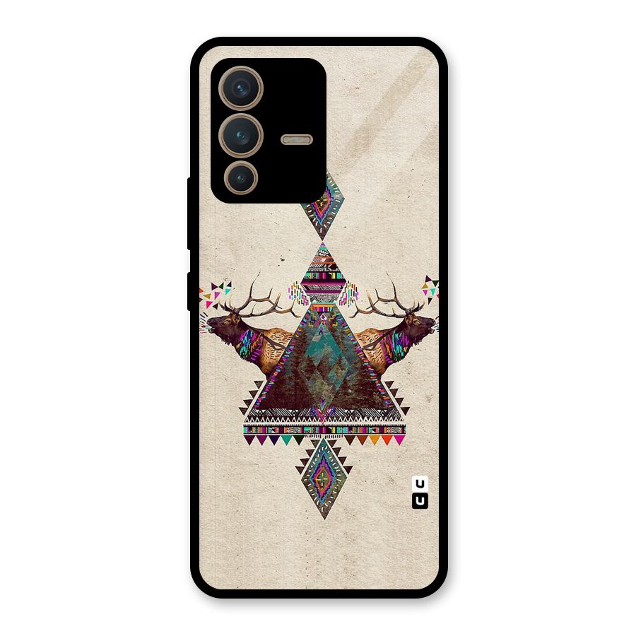 Aesthetic Bull Glass Back Case for Vivo V23 5G