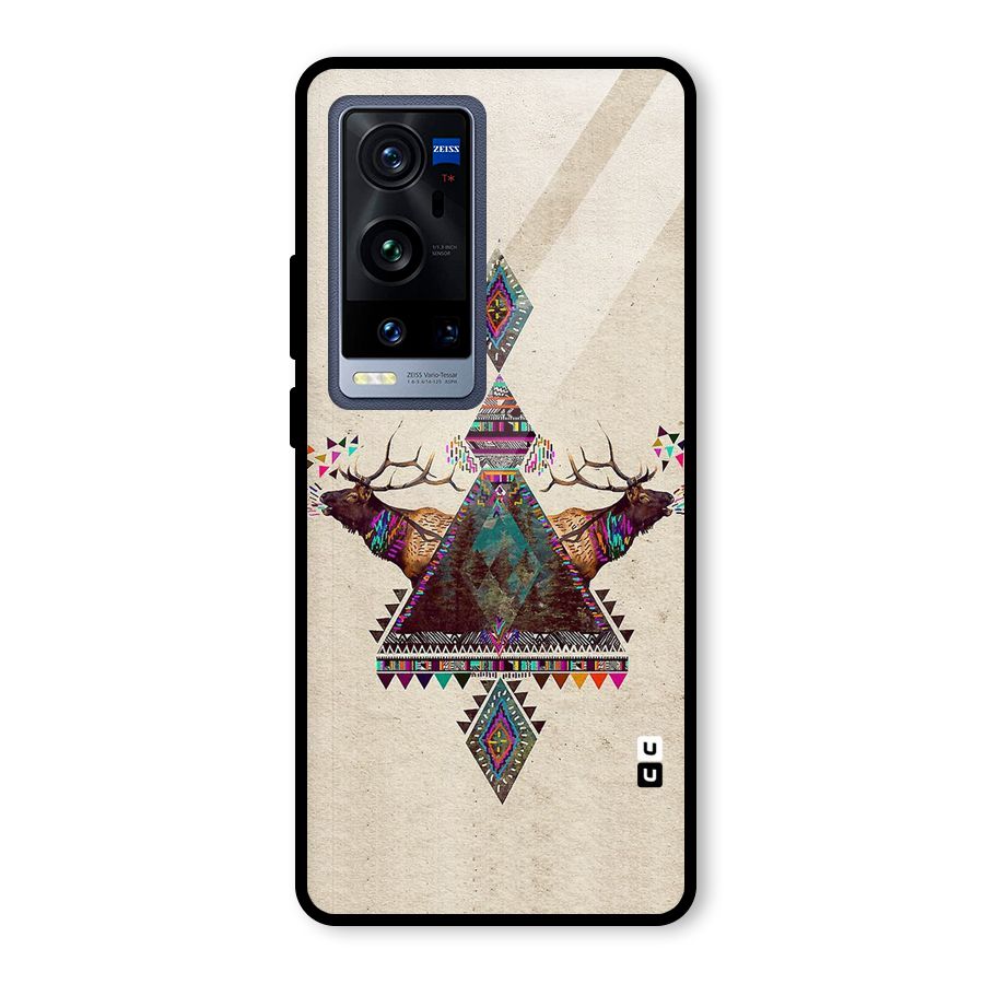 Aesthetic Bull Glass Back Case for Vivo X60 Pro Plus