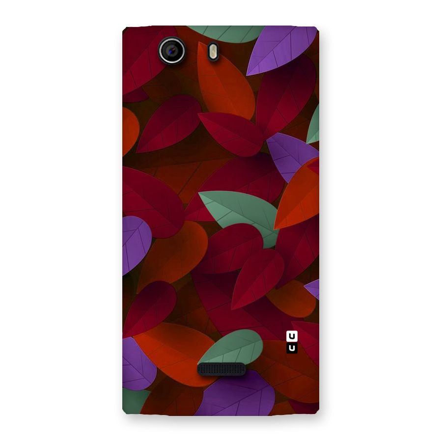 Aesthetic Colorful Leaves Back Case for Canvas Nitro 2 E311