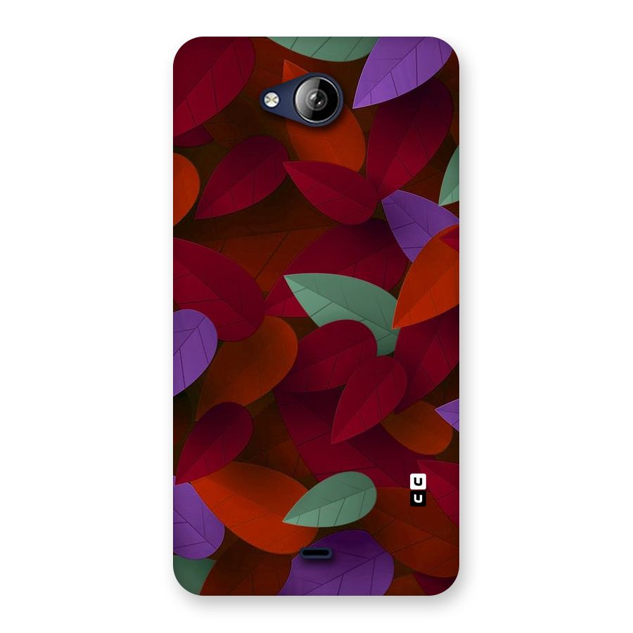 Aesthetic Colorful Leaves Back Case for Canvas Play Q355