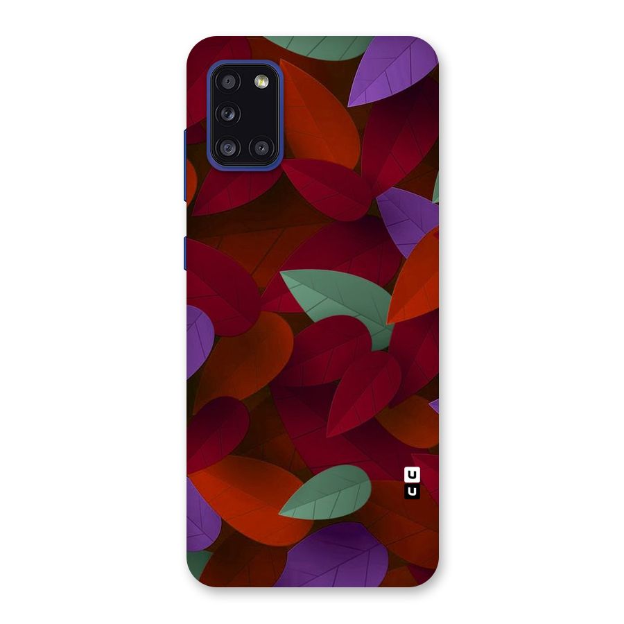 Aesthetic Colorful Leaves Back Case for Galaxy A31