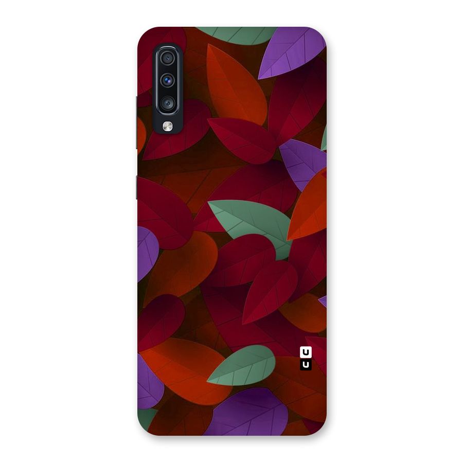 Aesthetic Colorful Leaves Back Case for Galaxy A70s
